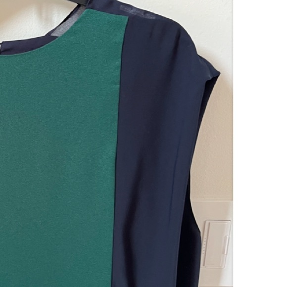 Browns Color-block Shift Dress in Blue and Green XL - Picture 13 of 13
